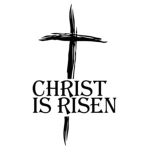 Christ is Risen + Cross Design